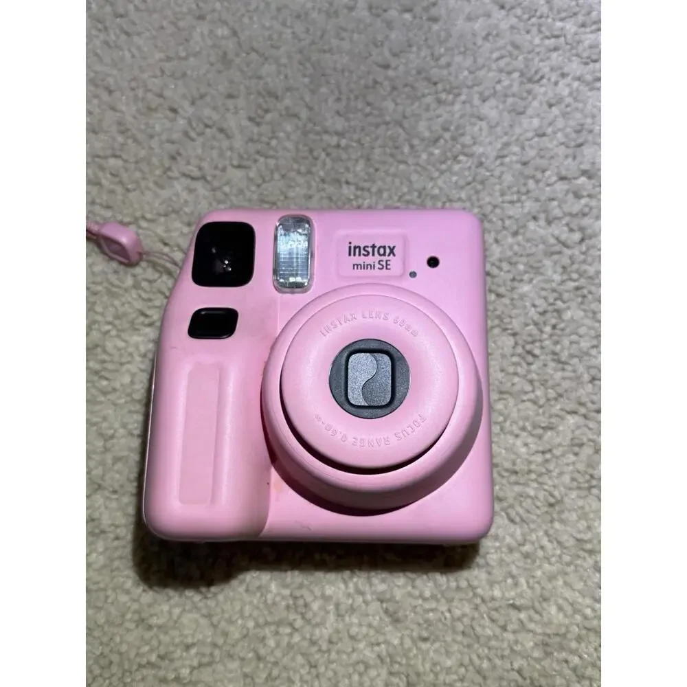 Fujifilm Instax Mini SE Instant Camera - Pastel Pink - Slim Design - Tested